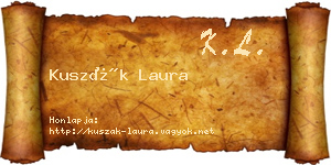 Kuszák Laura névjegykártya